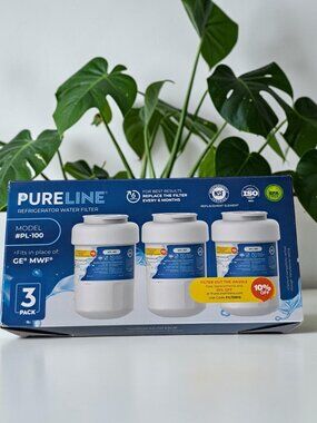 Pureline PL-100 Refrigerator Water Filter (3-Pack) New